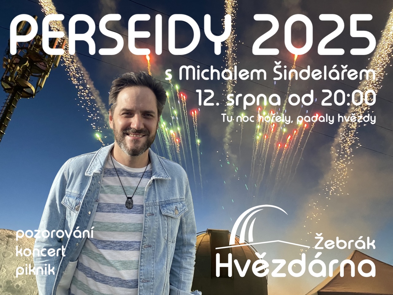 Perseidy 2025 proběhnou opět s Michalem Šindelářem